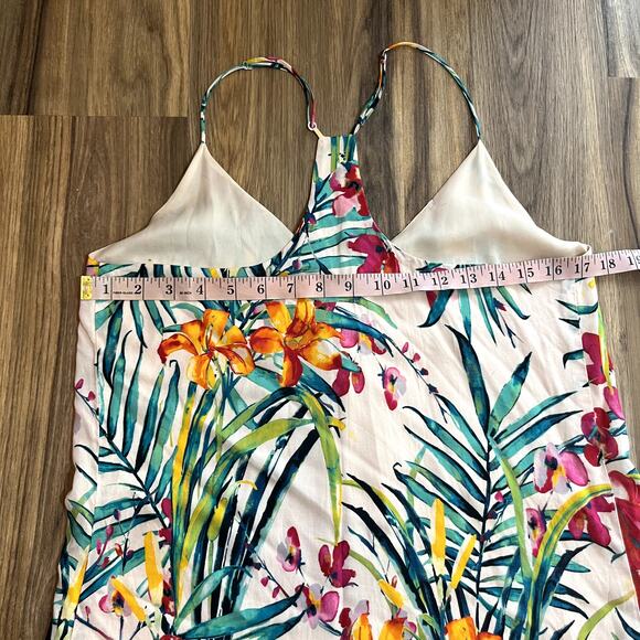 Abbeline Tropical Floral South Moon Under  Festival Boho Slip Dress Size Small - Picture 9 of 11